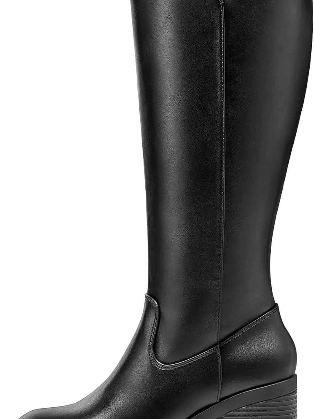 Classic Black Knee-High Women's Riding Boots